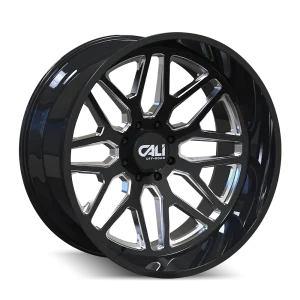 Cali Off-Road – INVADER – Black – 28″x12″ -44mm – Summer Wheels – 9115-28283BM